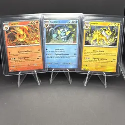 Pokemon Black Star Promo - Flareon Vaporeon Jolteon SVP 167 168 169 Cosmos Holo - Image 1