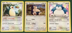 Snorlax Bundle x3 Pokemon TCG 2012 2015 2020 Sets + 1 Cosmos Holo - Image 1