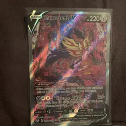Pokemon Zamazenta V Crown Zenith Galarian Gallery Ultra Rare Holo GG54 220 HP E… - Image 1