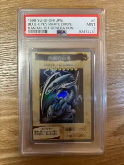 1998 Yu-Gi-Oh! Blue-Eyes White Dragon PSA 9 Bandai 1st Edition Rare - Image 3