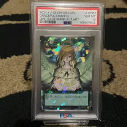 Yu-Gi-Oh! Graceful Charity Over Rush Rare PSA 10 Gem MT - Image 4