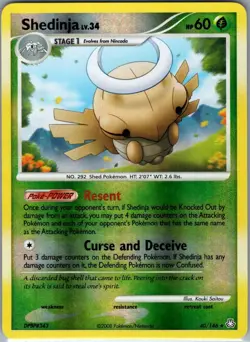 Shedinja 40/146 Reverse Holo Legends Awakened - Pokemon Card - NM - Image 1