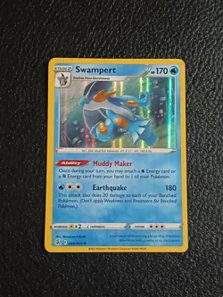 Swampert 064/264 NM Holo Fusion Strike Near Mint Foil Pokemon TCG Card 64/264 - Image 1