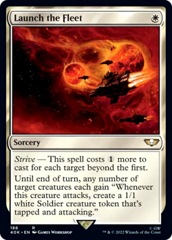 Launch the Fleet Warhammer 40,000 NM Sorcery Rare MAGIC MTG CARD ABUGames - Image 1