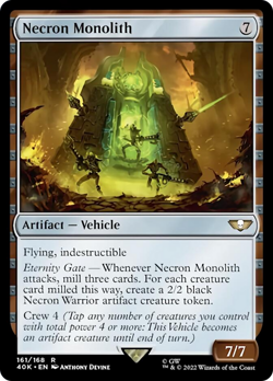 Necron Monolith Warhammer 40,000 NM Artifact Rare MAGIC MTG CARD ABUGames - Image 1
