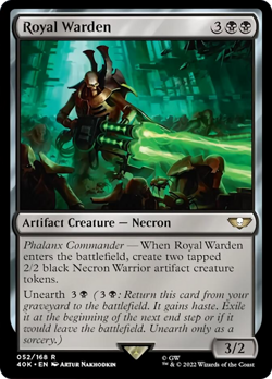 Royal Warden Warhammer 40,000 NM Artifact Rare MAGIC MTG CARD ABUGames - Image 1