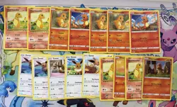 Pokemon Charmander & Eevee Card Lot/Bundle - Multiple Sets - Image 1