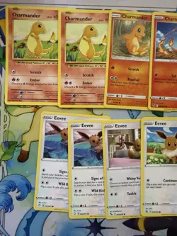 Pokemon Charmander & Eevee Card Lot/Bundle - Multiple Sets - Image 2