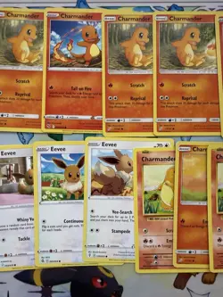 Pokemon Charmander & Eevee Card Lot/Bundle - Multiple Sets - Image 3