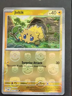 Joltik 033/086 Scarlet & Violet White Flare Masterball Reverse Holo Pokemon TCG - Image 1