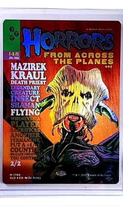 MTG Magic The Gathering Secret Lair Poster Foil Mazirek Kraul Death Priest - Image 1