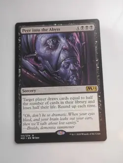 MTG Peer into the Abyss Core Set 2021 Regular LP x1 - Image 1