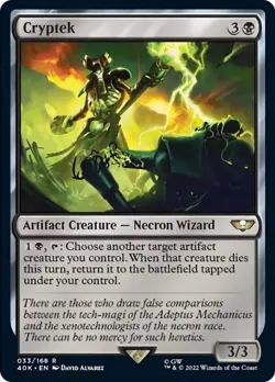 Cryptek Warhammer 40,000 NM Artifact Rare MAGIC GATHERING CARD ABUGames - Image 1