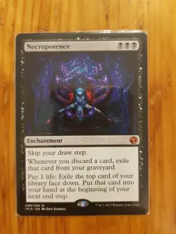 1x MTG Magic The Gathering TCG Necropotence Rare - Iconic Masters - Image 1