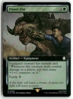 Power Fist (Extended Art) 400 Universes Beyond: Fallout MTG Foil LP - Image 1