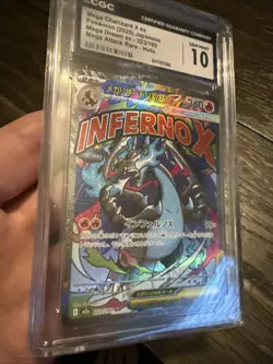 2025 Mega Charizard X Ex Pokemon JP Mega Dream Attack Rare Holo 223/193 CGC 10 - Image 2