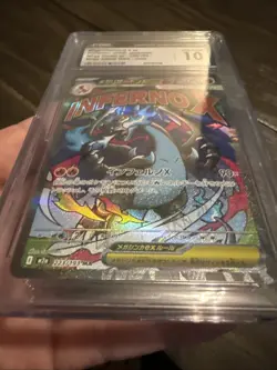 2025 Mega Charizard X Ex Pokemon JP Mega Dream Attack Rare Holo 223/193 CGC 10 - Image 3