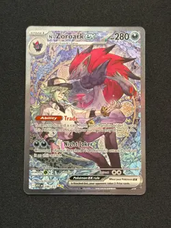 Pokemon N's Zoroark ex 286/217 Me: Ascended Heroes SIR - Image 1