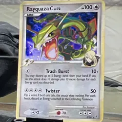 Pokemon TCG Rayquaza C Supreme Victors 8/147 Holo Rare 100 HP 2009 Twister - Image 1