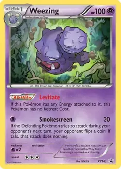 Weezing - XY163 XY163 Holo Promo XY Promo Pokemon MP Holo - Image 4