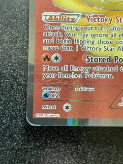 2011 Pokemon TCG Victini 98/101 Noble Victories Full Art HP/DM - Image 5