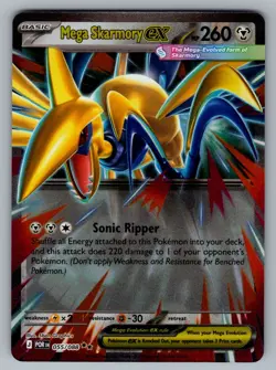 Mega Skarmory ex 055/088 Double Rare Perfect Order Pokemon NM - Image 1