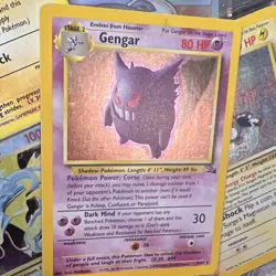 Pokemon TCG Gengar Fossil 5/62 Holo Rare 80 HP 1999 Dark Mind English Unlimited - Image 1