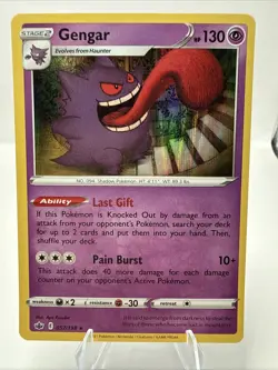 Gengar 57/198 Holo - Pokemon - Swsh06: Sword & Shield - Chilling Reign set. NM - Image 1
