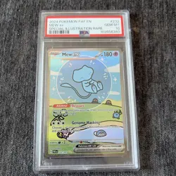 Mew Ex 232/091 PSA10 Pokemon Paldean Fates "Bubble Mew" English GEM MINT - Image 1