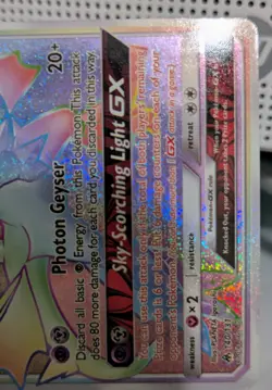 Ultra Necrozma GX 140 131 SM Forbidden Light Secret Rare Holo Pokemon Card NMT - Image 3