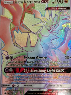 Ultra Necrozma GX 140 131 SM Forbidden Light Secret Rare Holo Pokemon Card NMT - Image 5
