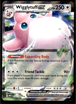 Wigglytuff Ex 040/165 151 Double Rare Pokemon TCG - Image 1