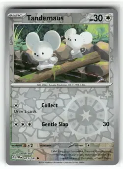 Tandemaus 073/091 Reverse Holo Paldean Fates Pokemon TCG - Image 1