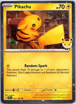 Pikachu (Pokemon Day 2026) 051/162 Holo Miscellaneous Cards & Products NM - Image 1