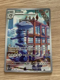 Pokemon Card TCG Steelix 208/182 Illustration Rare – Paradox Rift - Image 2