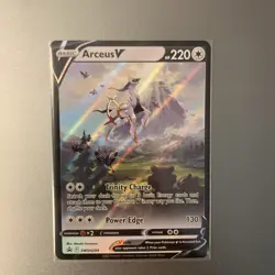 Pokemon TCG Arceus v SWSH204 Sword & Shield Promo NM Condition - Image 1