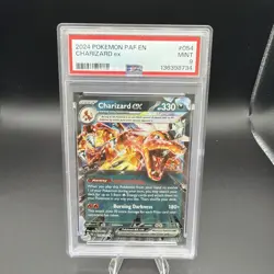Pokemon Charizard ex 054/091 SV: Paldean Fates Tera Double Rare Holo PSA 9 - Image 1