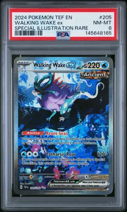 Walking Wake EX 205/162 Special Illustration Rare Pokemon PSA 8 *165 - Image 1