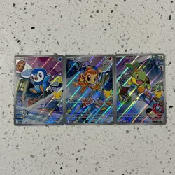 First Partner Illustration Collection Gen 4 Sinnoh Set of 3 Pokemon TCG NM -0259 - Image 1