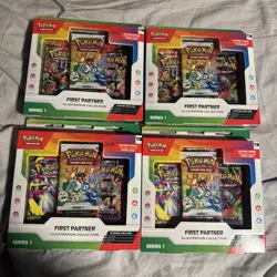Pokemon TCG: First Partner Illustration Collection Boxes X4 Sealed - Image 1