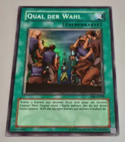 Qual der Wahl # SRL-G049 Super Rare Yu-Gi-Oh Spell Ruler 2003 DE Mint Vintage - Image 1