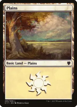 Plains (295) Commander 2017 NM Basic Land MAGIC THE GATHERING CARD ABUGames - Image 1