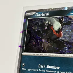 Double Swirl!! 2024 Trick or Trade Darkrai 136/197 COSMOS HOLO Pokemon Card - Image 3
