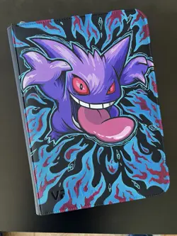 Gengar Customised Trading Card Binder, Hand Painted One Of A Kind Vault X Binder - Image 1