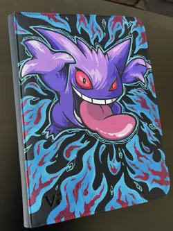 Gengar Customised Trading Card Binder, Hand Painted One Of A Kind Vault X Binder - Image 3