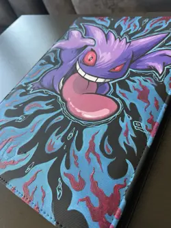Gengar Customised Trading Card Binder, Hand Painted One Of A Kind Vault X Binder - Image 5