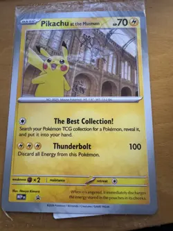 Pikachu At The Museum Oversized Promo Card - Natural History Museum - Sealed - Image 1