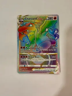Charizard VSTAR Rainbow 174/172 Brilliant Stars Pokemon Card NM - Image 1