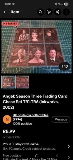 Angel Trading Card Custom Order - Image 1