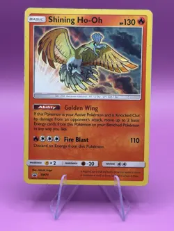 Shining Ho-Oh SM70 Pokemon Promo Card Holo LP - Image 1